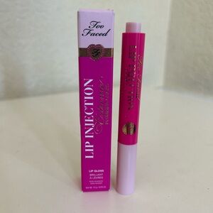 NIB Too Faced Lip‎ Injections Extreme Plumping Clicks Lip Gloss Don’t Be Chai